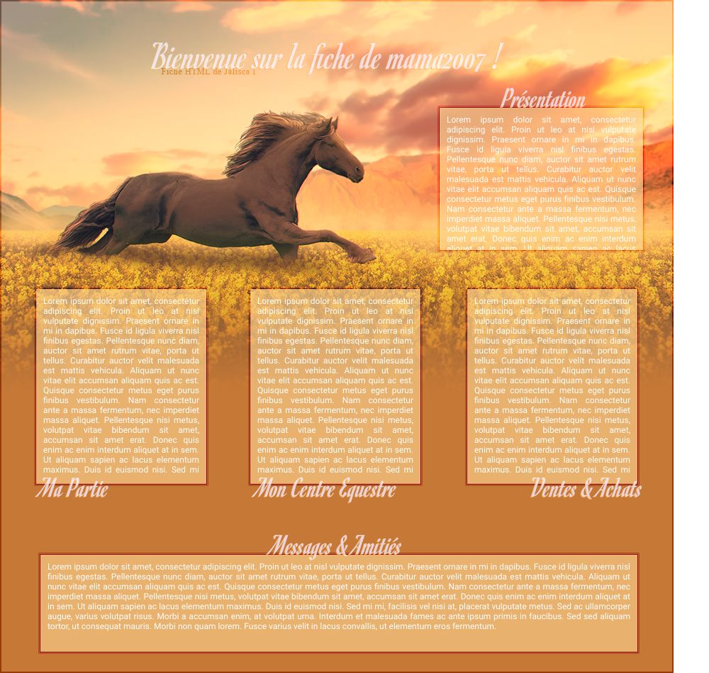 Fiche Equideow, par Galad-El