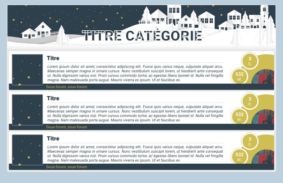 Catégories Noël, par Galad-El