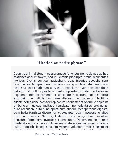 Fiche "Gothique" - Libre service, par Zukki