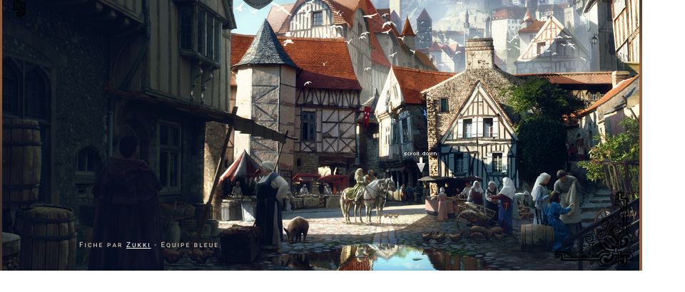 Village médiéval, par Zukki