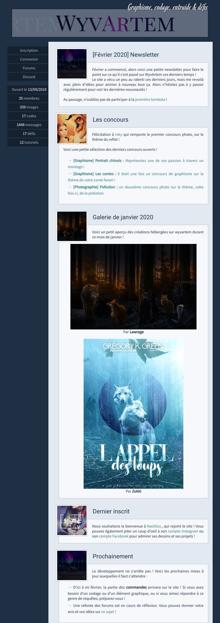 Newsletter Février 2020, par Galad-El