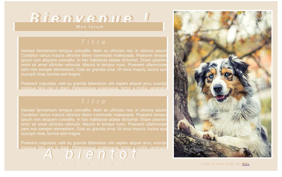 Berger Australien, par Shinohara