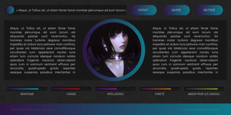 [LS] Présentation à jauges - sombre ver., par Sygea