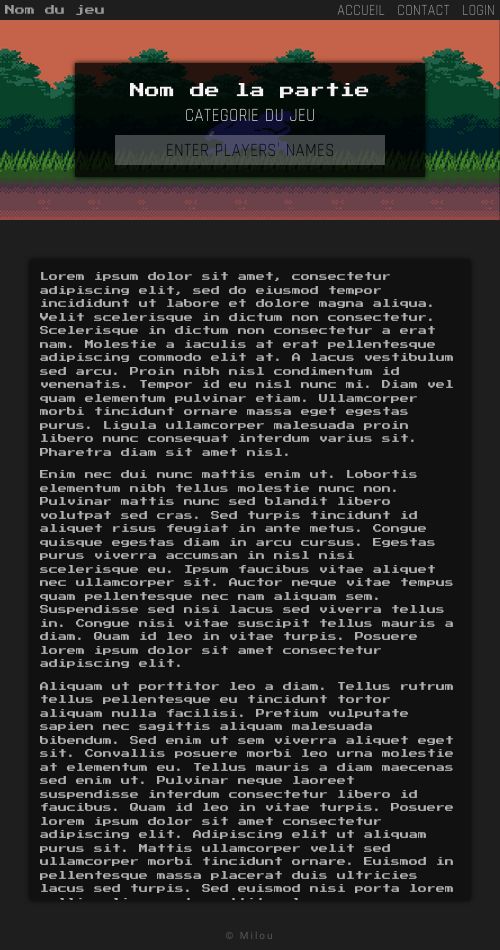 Game over [fiche rp], par Milou