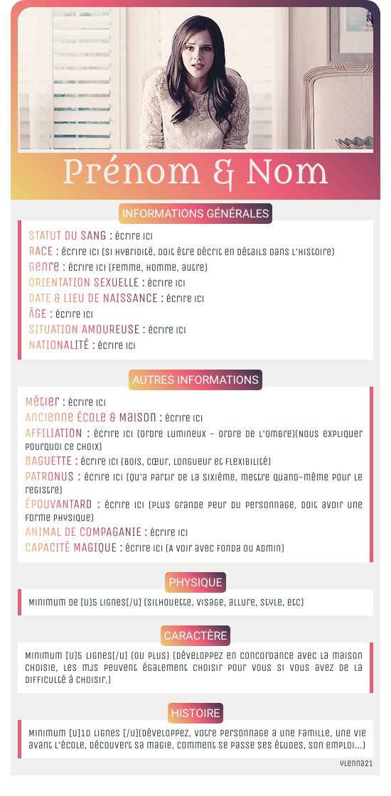 Fiche de Présentation, par Mina