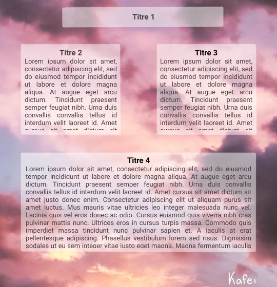 Fiche 2 nuages roses, par Vulcane