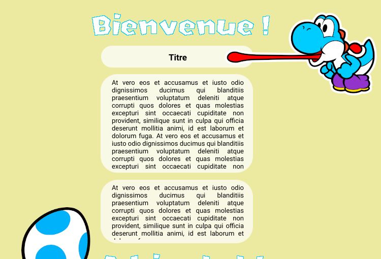 Fiche 5 Yoshi, par Vulcane