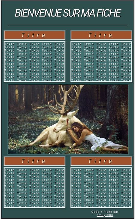 Deer fiche equideow, par emily1303