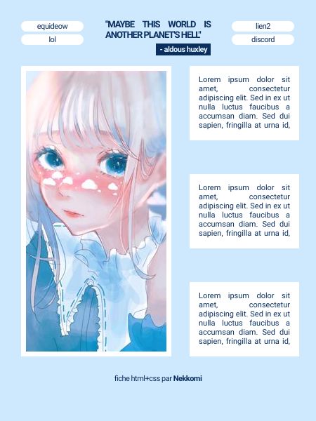 Fiche - Bleu pastel, par Nekkomi