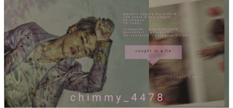 Signature Jimin (rose), par CHAUSSETTE