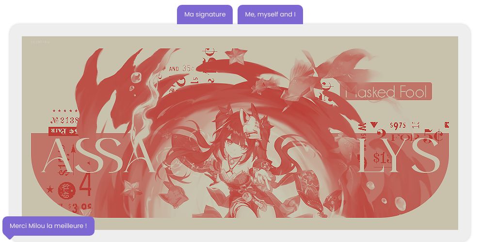 Signature codée pour Assalys, par Artemis