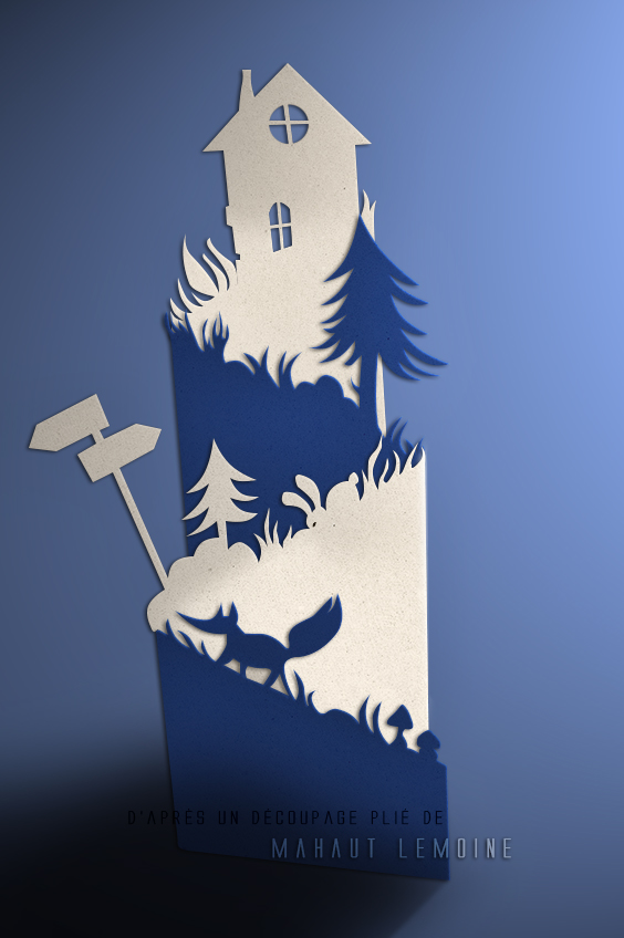 Maison perchée pliée, par Tamara