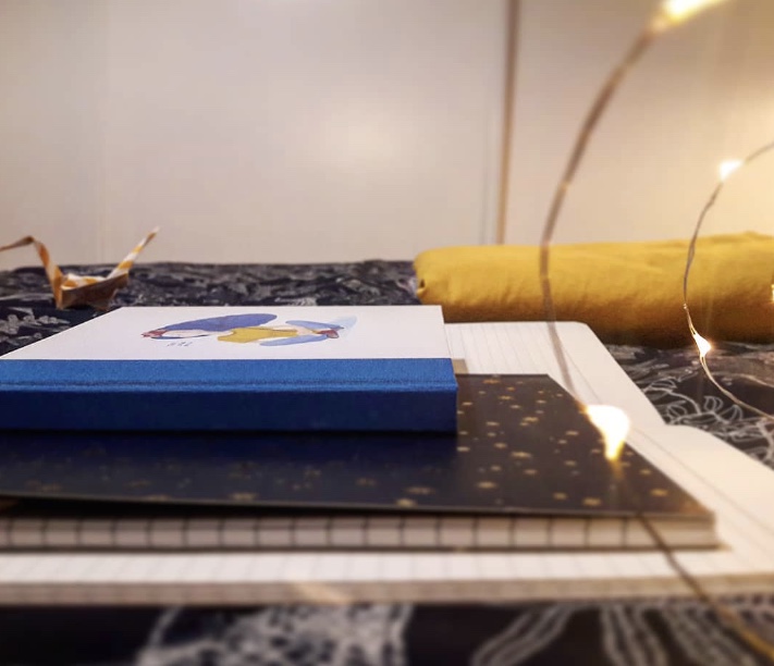 Carnet TINY LOTUS, par CHAUSSETTE