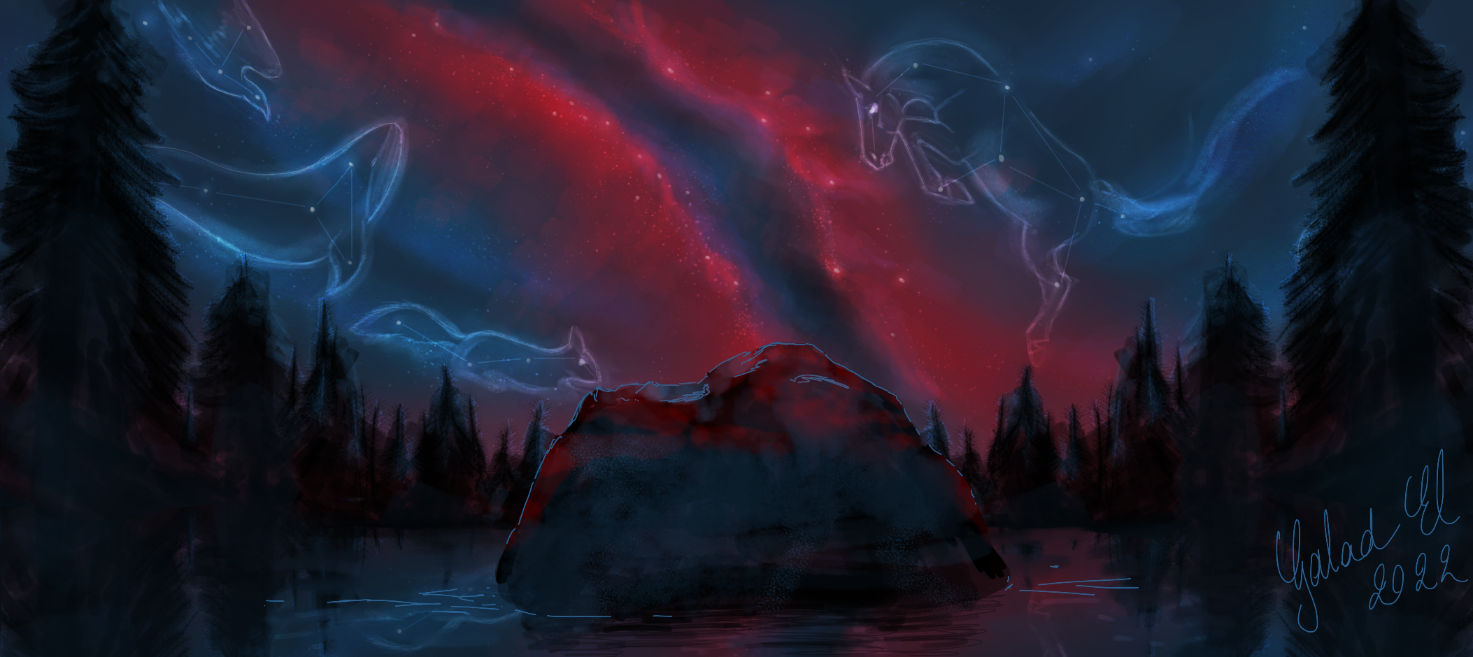 Un ciel joueur, par Galad-El