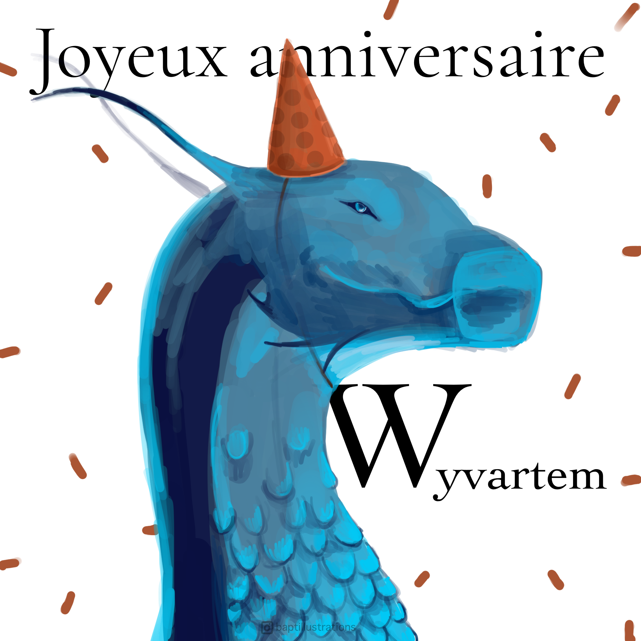 JOYEUX ANNIVERSAIRE WYVARTEM !, par CHAUSSETTE