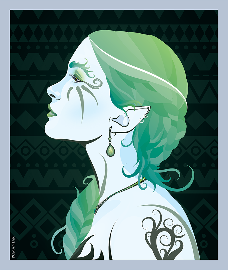 Portrait Elfique, par Roman'