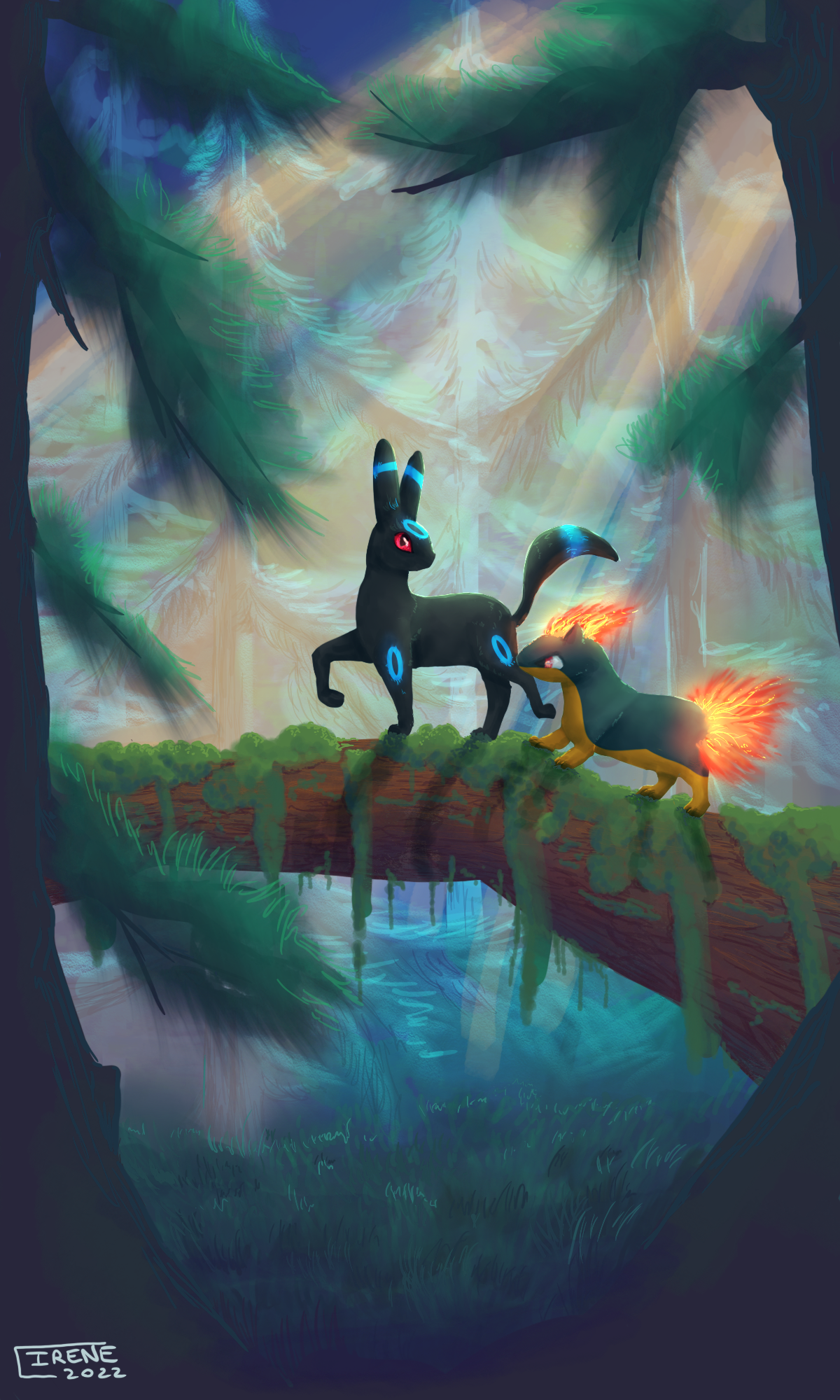 Noctali et Feurisson, par Galad-El