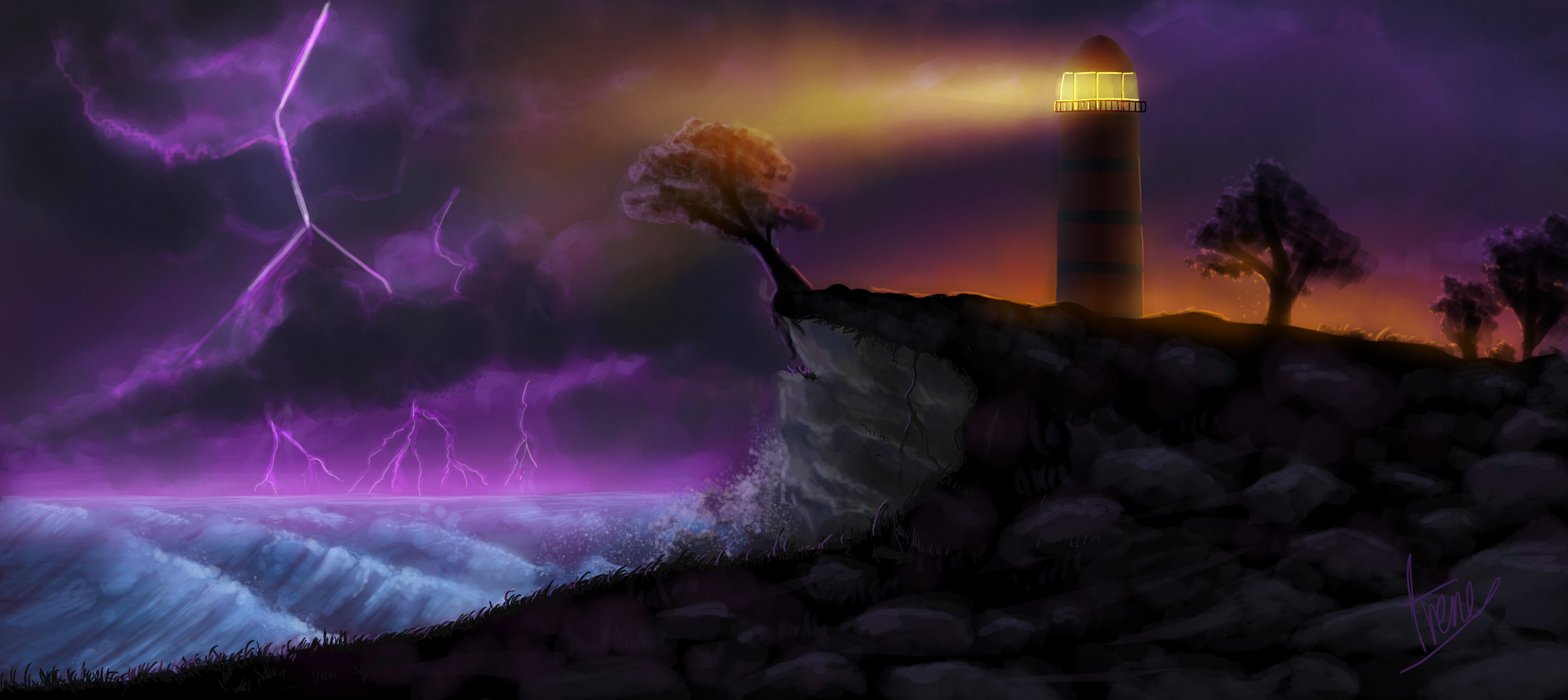 Au bord du monde, par Galad-El