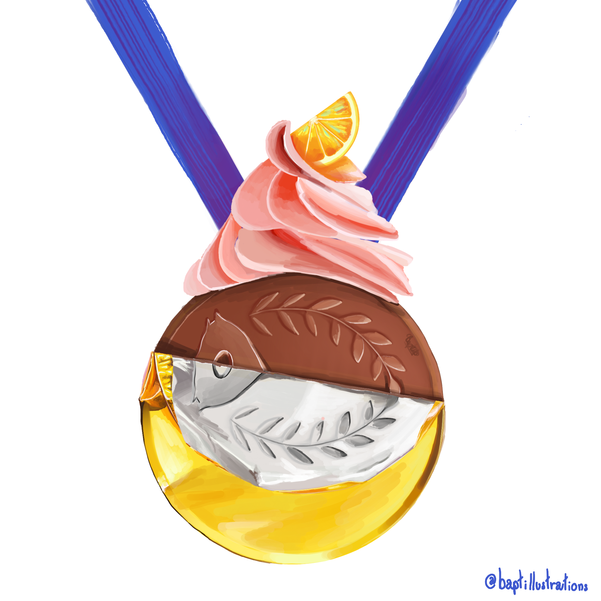 Médaille estivale, par CHAUSSETTE