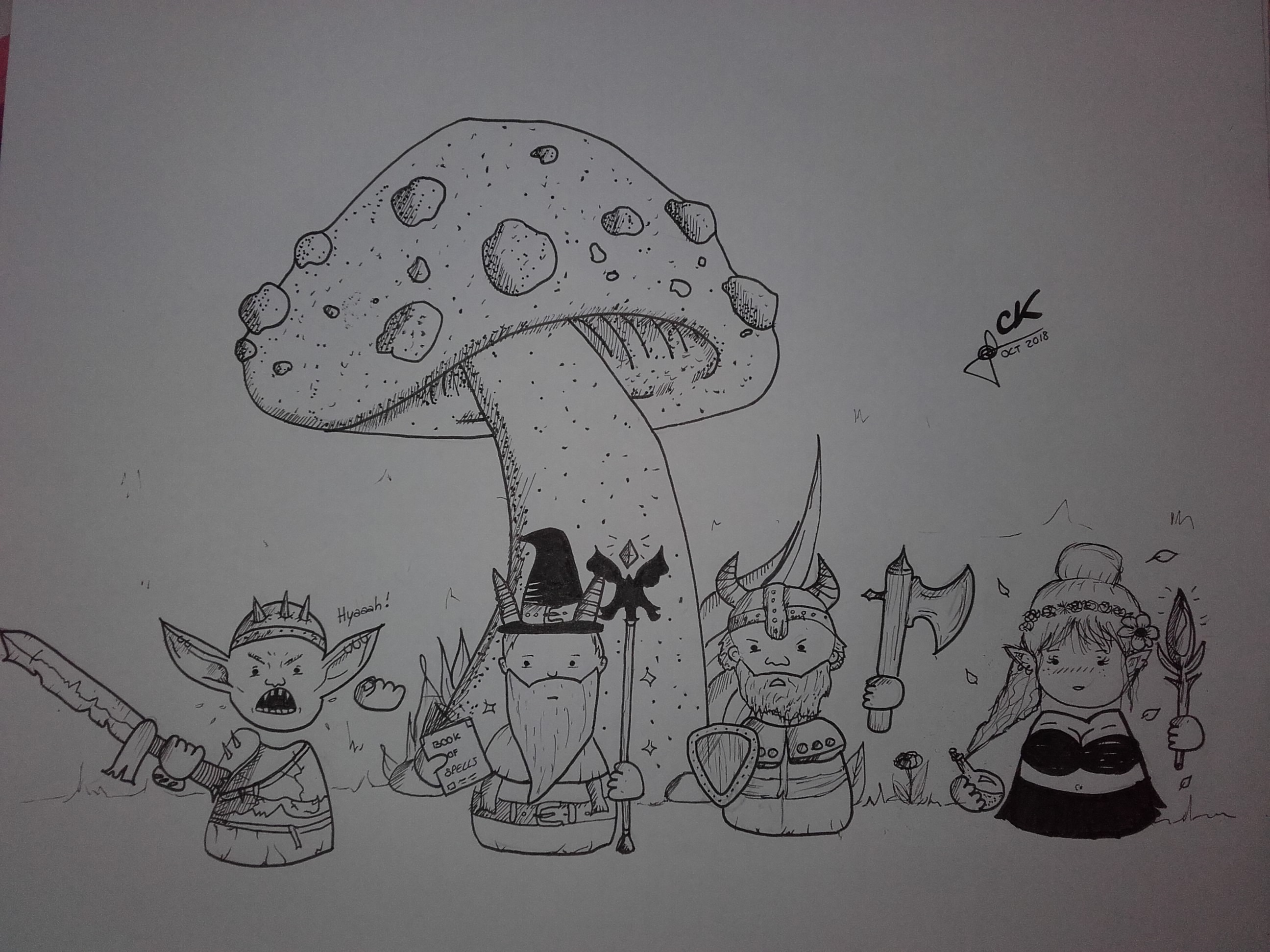 Petits êtres fantastiques - Inktober 2018, par Zukki