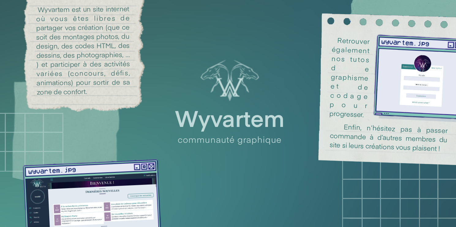 Bannière Wyvartem, par CHAUSSETTE