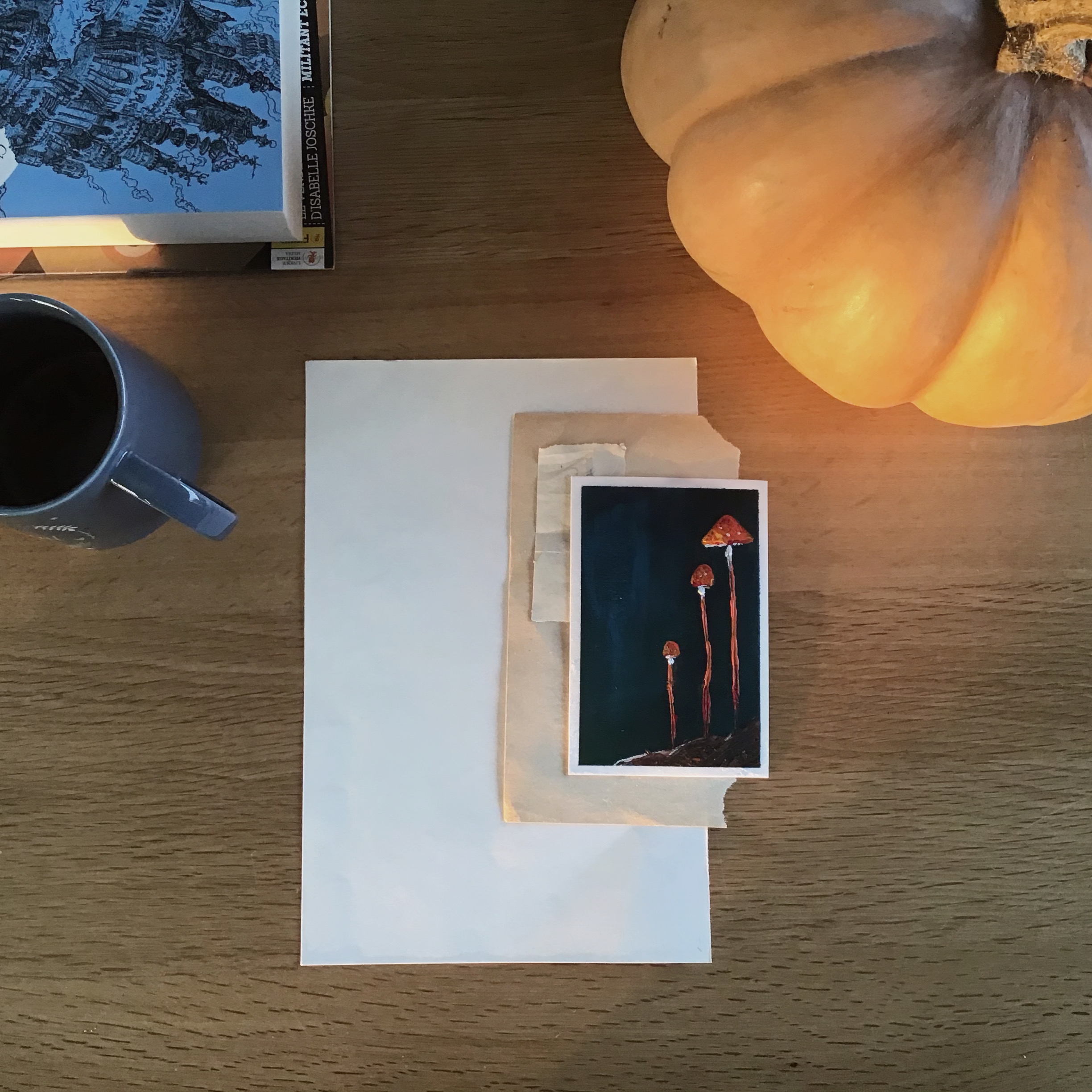 Peinture Champignons, par CHAUSSETTE