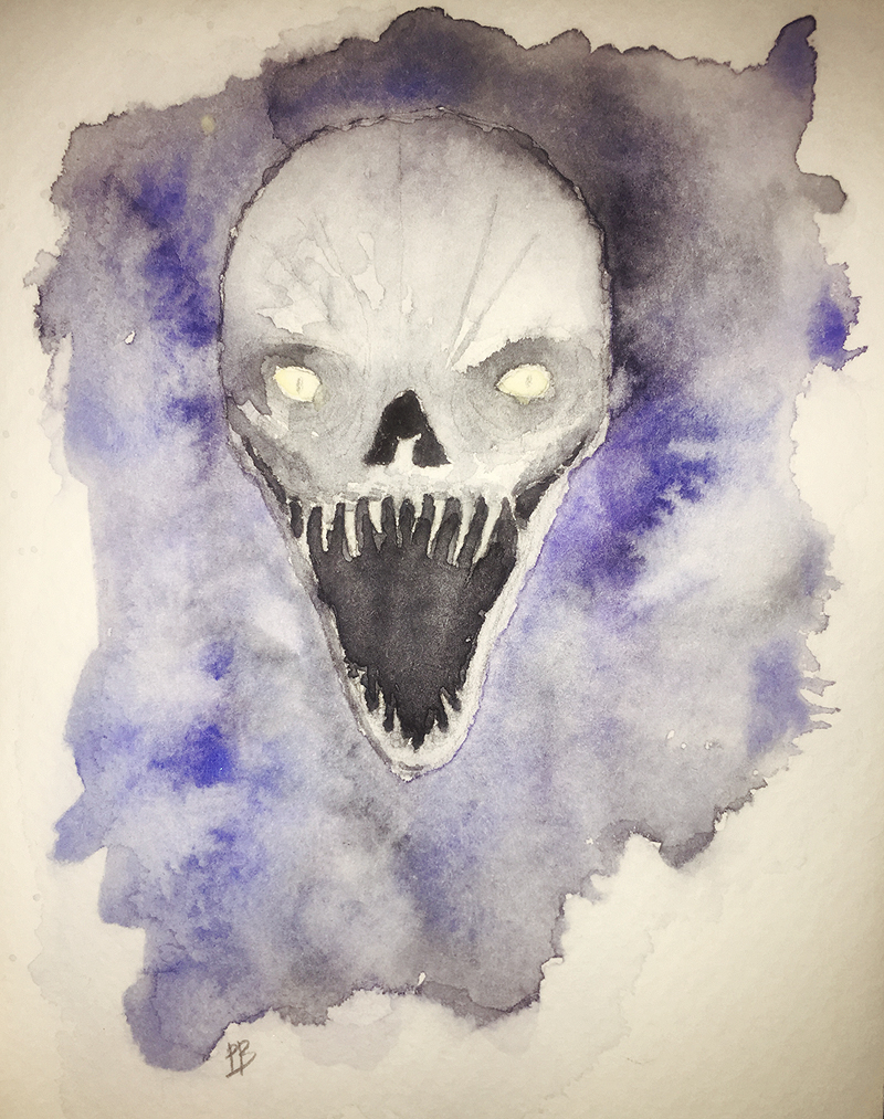 Éther à l'aquarelle, par Lawrage