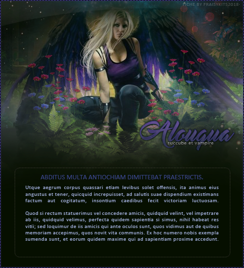 Fiche Alouqua, par Fraisy Sarcasm