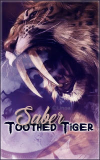Tigre à dents de sabre, par Linoa