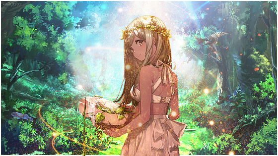 Anime Girl Forest, par emily1303