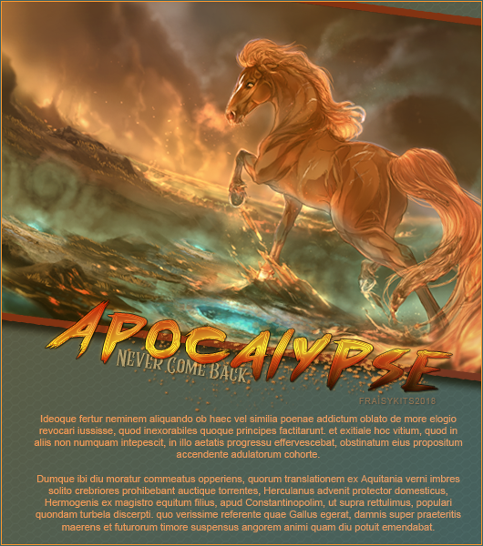 Fiche Apocalypse, par Fraisy Sarcasm
