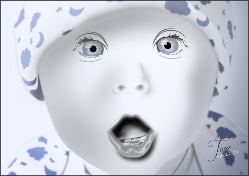 Portrait bébé, par Tamara