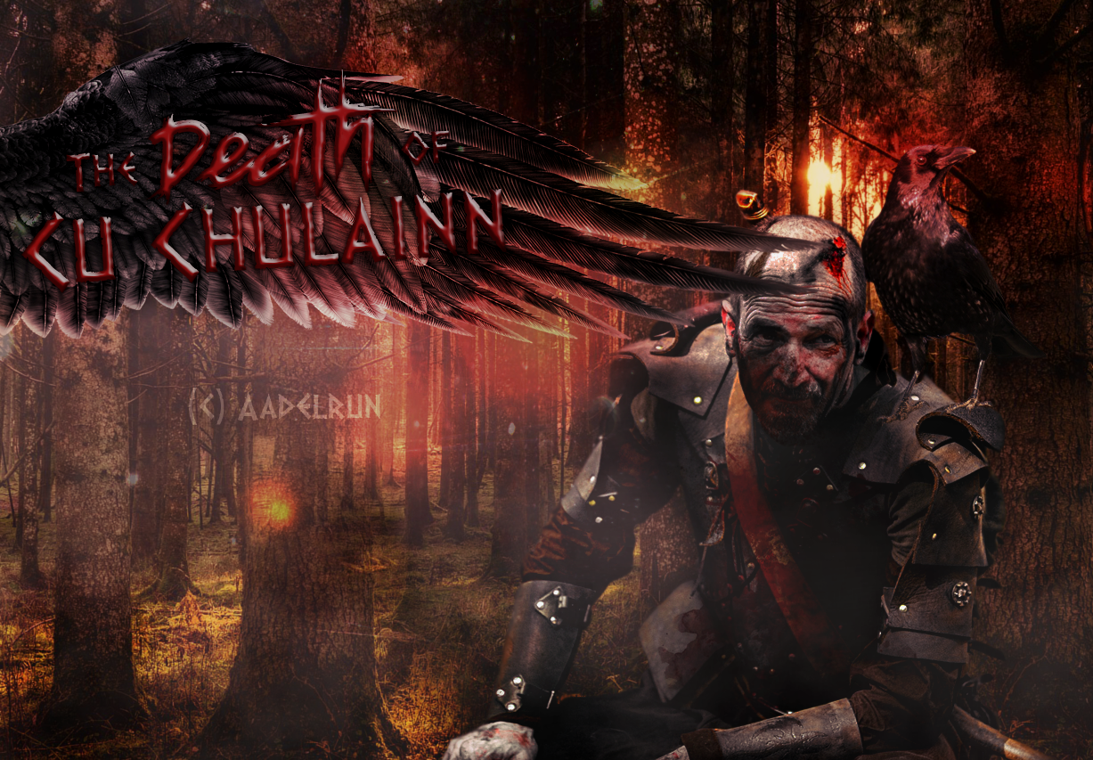 The Death of Cu Chulainn, par Aadelrun