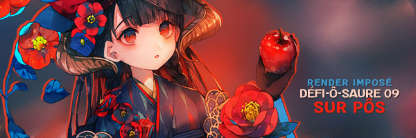 Bannière pour le défi-ô-saure sur PÔS, par Fraisy Sarcasm