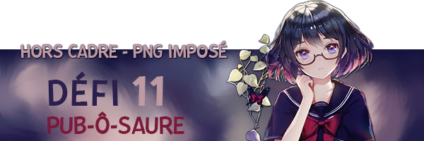 Bannière pour le défi-ô-saure sur PÔS, par Fraisy Sarcasm