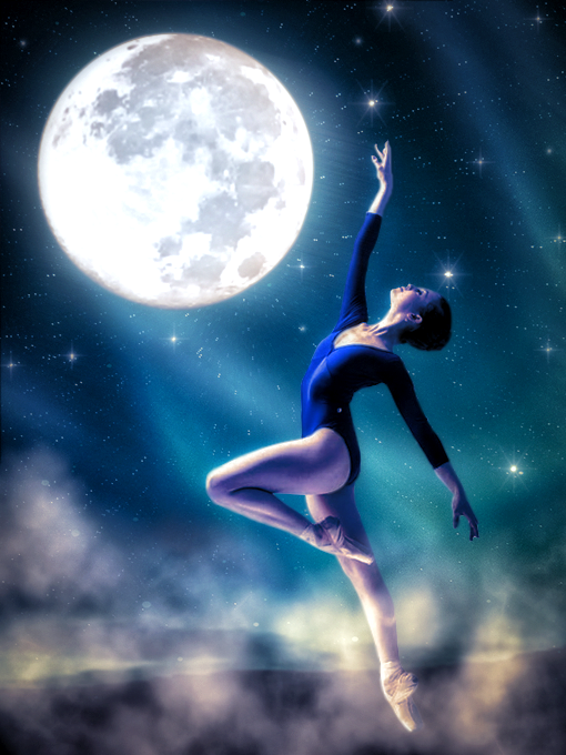 Danse avec la lune, par Tamara