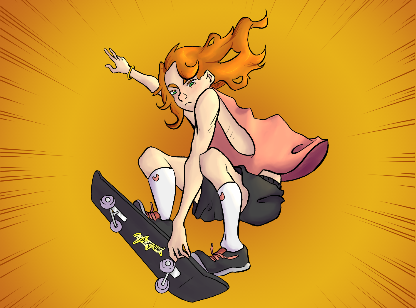 Skater pro - Collab avec Alek, par Elexa