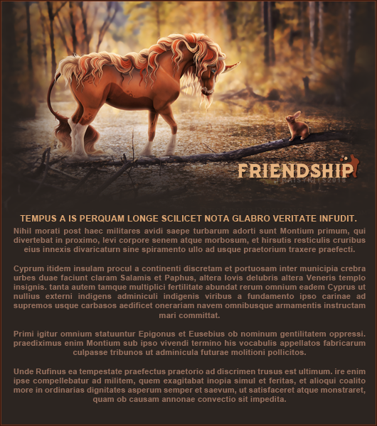 Fiche Friendship, par Fraisy Sarcasm