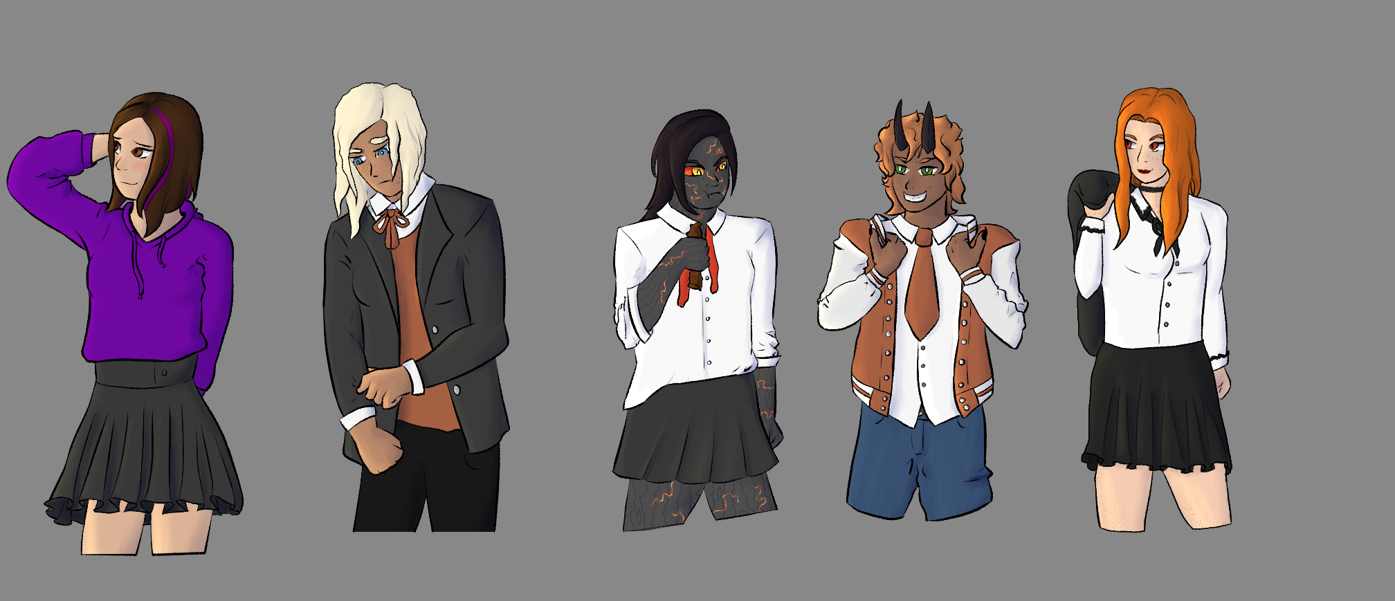 OCs Lycéens, par Elexa