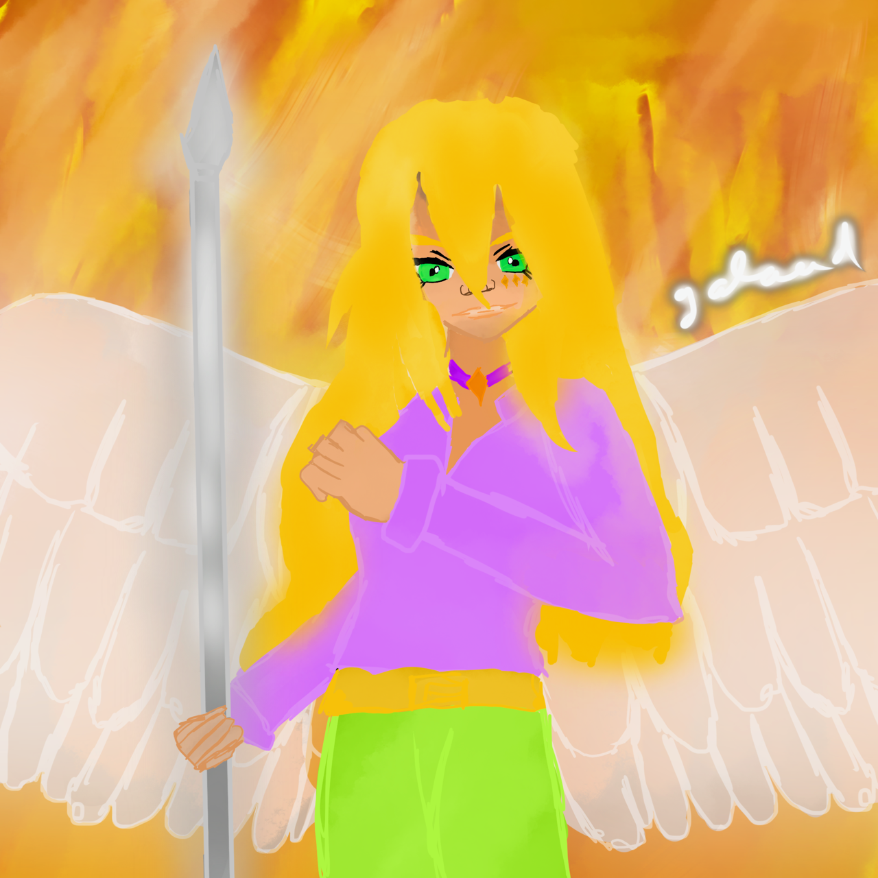 Un incendie divin, par Galaad Night