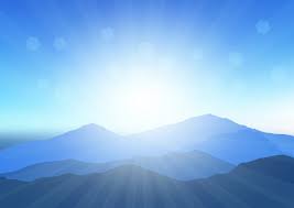 Montagne ensoleillée, par Saso