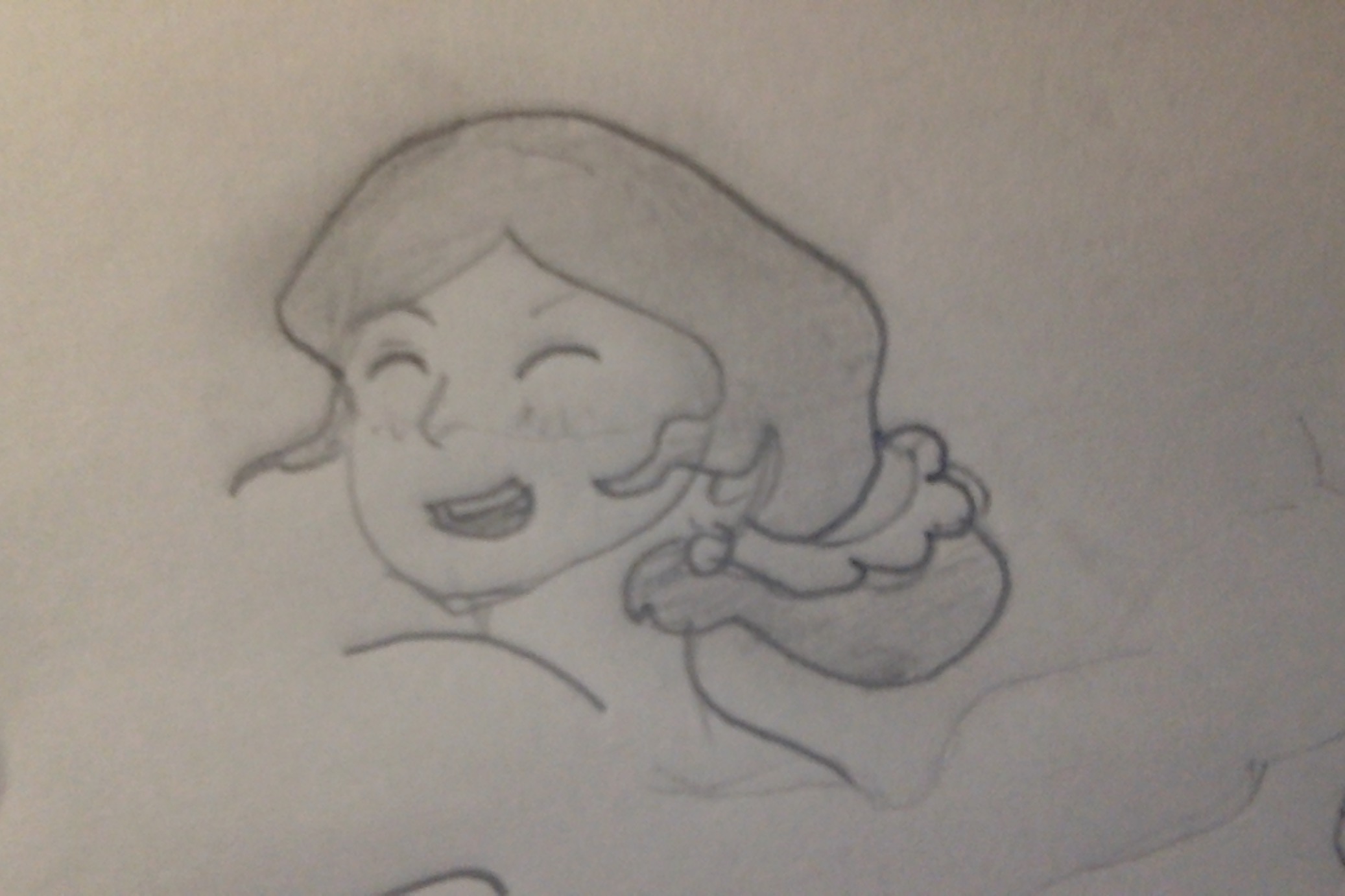 Dessin jeune fille manga, par Saso