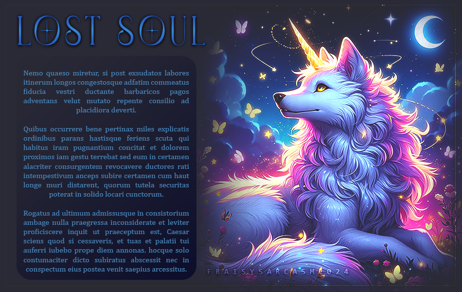 Fiches LS | Discord Créatif • Loup 07, par Fraisy Sarcasm