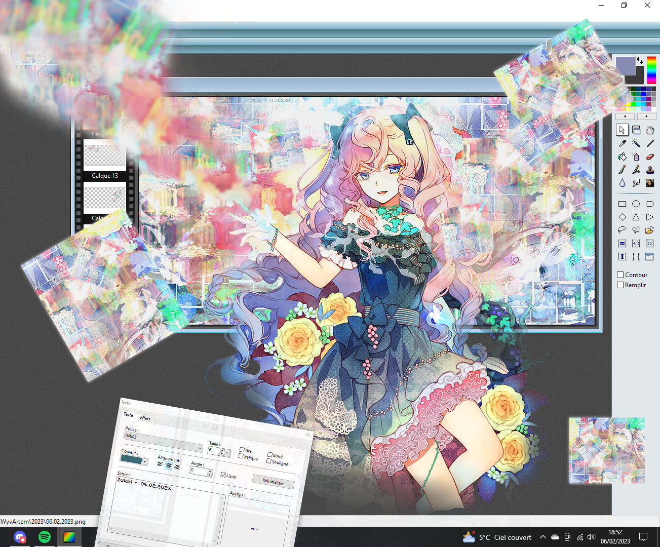 Assemblage graphique, par Zukki