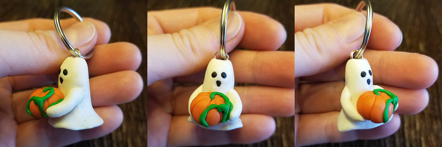 Porte-clé fantôme, par Milou