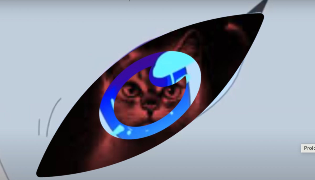 Le reflet de l'oeil d'Étoile bleu, par Saso