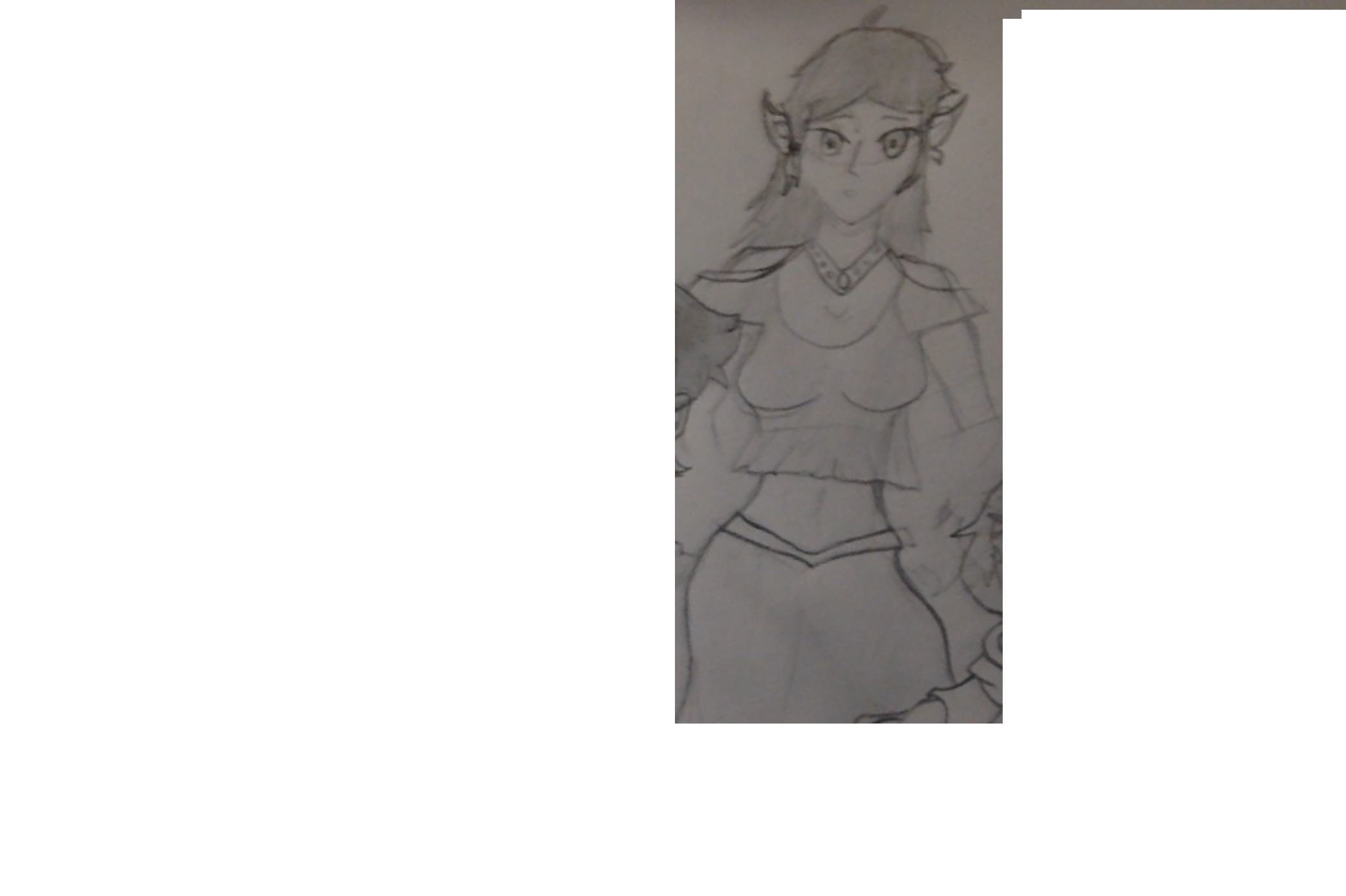 Dessin elfe manga, par Saso