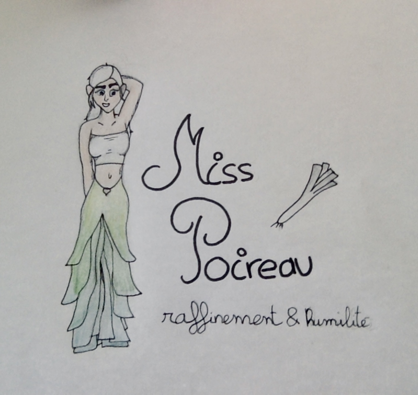 Miss Poireau, par Saso