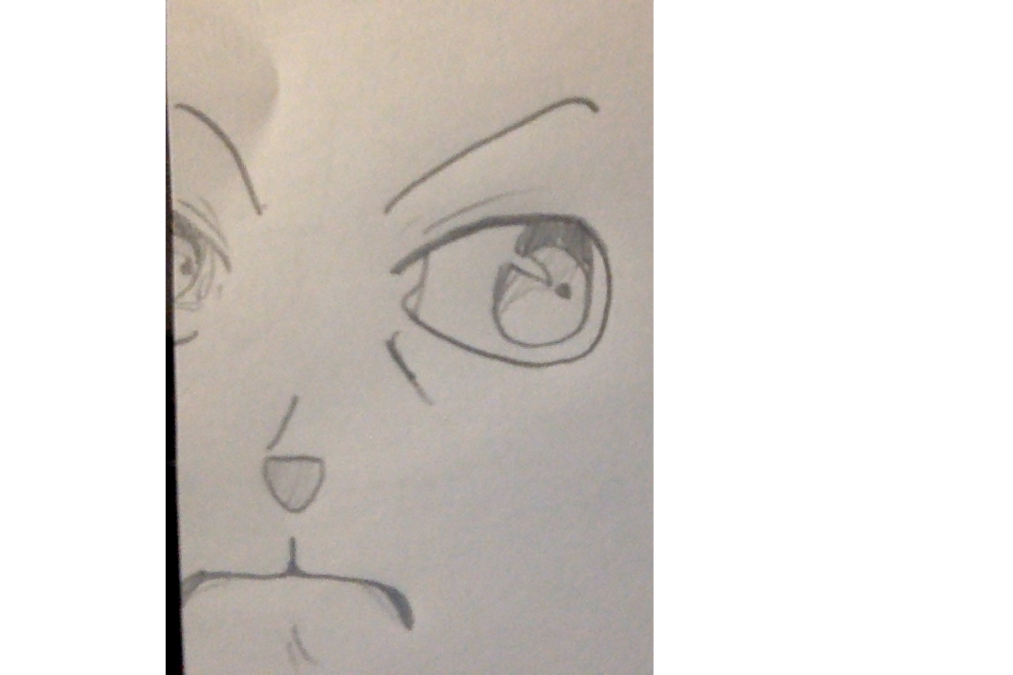 Dessin visage manga, par Saso