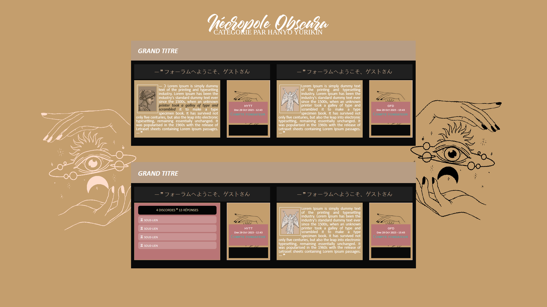 Catégorie " Nécropole Obscura", par Hanyo yurikin